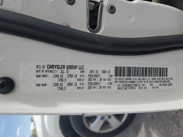 68215655 :رقم المزاد ، 3C4PDDBG2CT396718 vin ، 2012 Dodge Journey Sx مزاد بيع