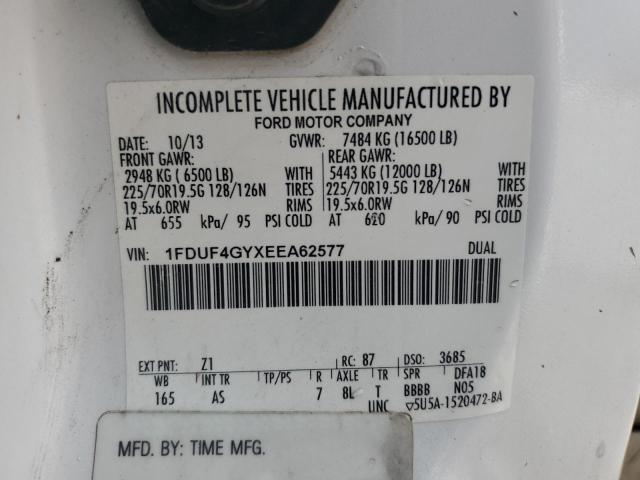 2014 Ford F450 Super მანქანა იყიდება აუქციონზე, vin: 1FDUF4GYXEEA62577, აუქციონის ნომერი: 73872134