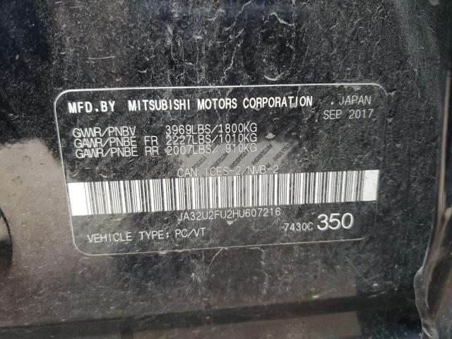 Aukcja sprzedaży 2017 Mitsubishi Lancer, vin: JA32U2FU2HU607216, numer aukcji: 70251335
