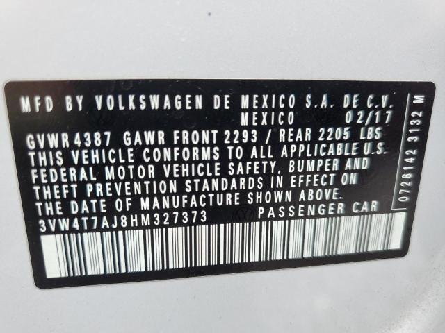 69744775 :رقم المزاد ، 3VW4T7AJ8HM327373 vin ، 2017 Volkswagen Jetta Gli مزاد بيع