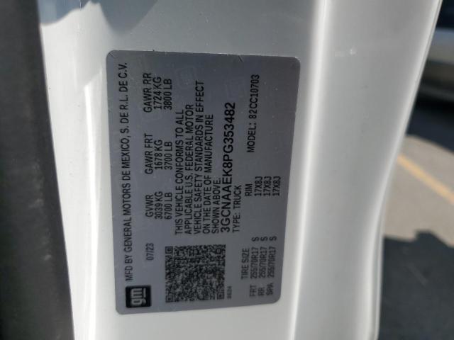 Продажа на аукционе авто 2023 Chevrolet Silverado, vin: 3GCNAAEK8PG353482, номер лота: 69936145