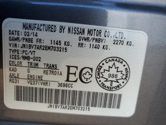 2014 Infiniti Q50 Base მანქანა იყიდება აუქციონზე, vin: JN1BV7AR2EM703215, აუქციონის ნომერი: 68684835