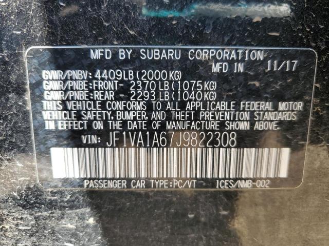 Aukcja sprzedaży 2018 Subaru Wrx, vin: JF1VA1A67J9822308, numer aukcji: 67512025