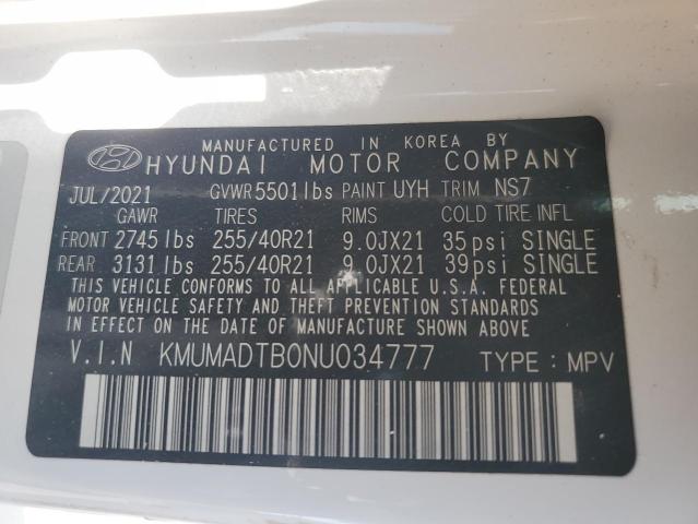 67039125 :رقم المزاد ، KMUMADTB0NU034777 vin ، 2022 Genesis Gv70 مزاد بيع