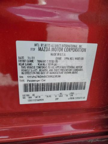 Продажа на аукционе авто 2012 Mazda 6 I, vin: 1YVHZ8DH5C5M23536, номер лота: 70357255
