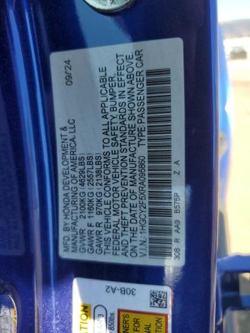 Продажа на аукционе авто 2024 Honda Accord Hyb, vin: 1HGCY2F5XRA095860, номер лота: 69075785