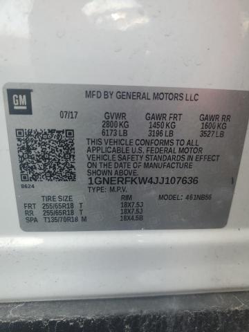Продажа на аукционе авто 2018 Chevrolet Traverse L, vin: 1GNERFKW4JJ107636, номер лота: 68114685