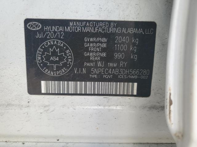 Продажа на аукционе авто 2013 Hyundai Sonata Se, vin: 5NPEC4AB3DH566280, номер лота: 70997725