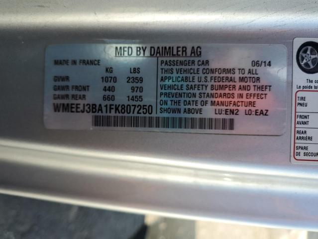 Продажа на аукционе авто 2015 Smart Fortwo, vin: WMEEJ3BA1FK807250, номер лота: 69626675