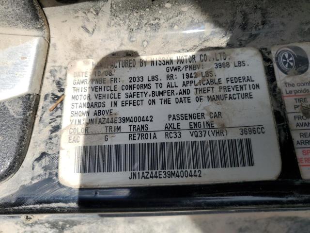 68454255 :رقم المزاد ، JN1AZ44E39M400442 vin ، 2009 Nissan 370z مزاد بيع