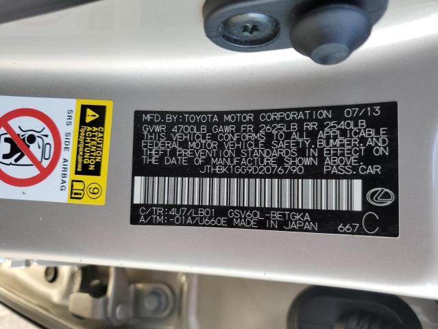 Aukcja sprzedaży 2013 Lexus Es 350, vin: JTHBK1GG9D2076790, numer aukcji: 70558775