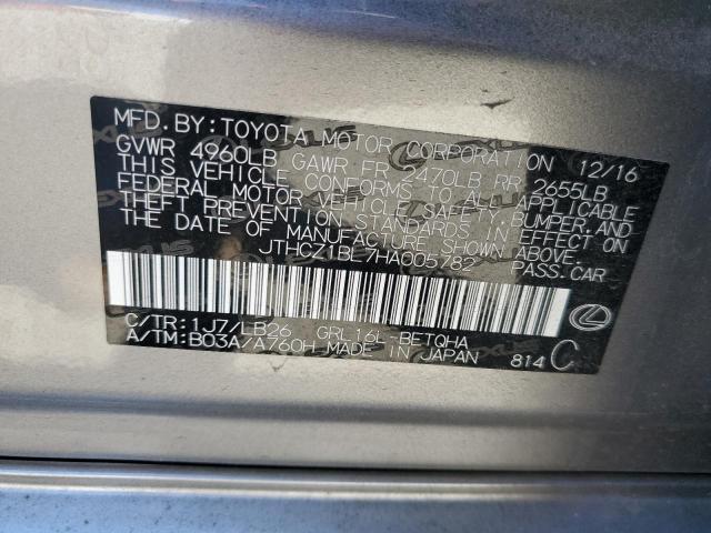 Продажа на аукционе авто 2017 Lexus Gs 350 Bas, vin: JTHCZ1BL7HA005782, номер лота: 68139115