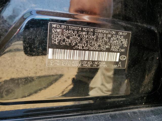 Auction sale of the 2008 Lexus Ls 460, vin: JTHBL46F085052759, lot number: 69595835