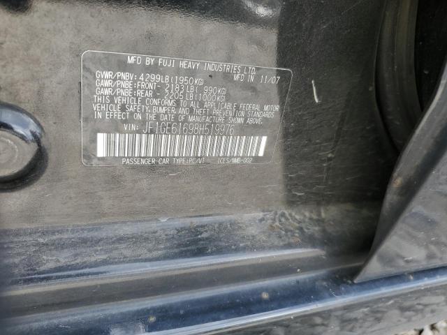 Продаж на аукціоні авто 2008 Subaru Impreza, vin: JF1GE61698H519976, номер лоту: 69985385