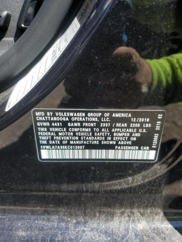 Продаж на аукціоні авто 2019 Volkswagen Passat, vin: 1VWLA7A35KC013997, номер лоту: 69381715