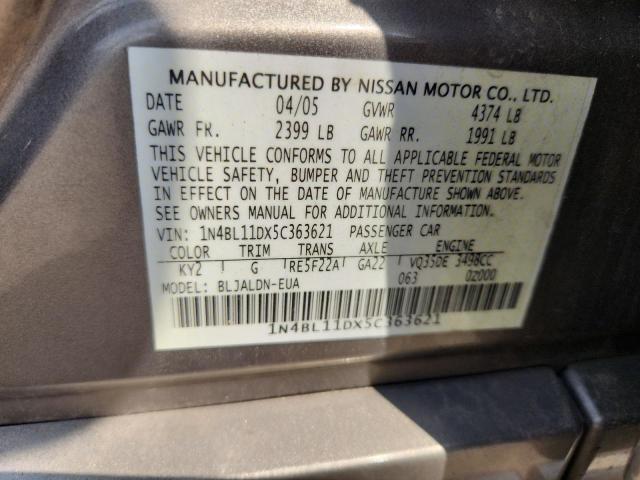 Продажа на аукционе авто 2005 Niss Altima, vin: 1N4BL11DX5C363621, номер лота: 70572785