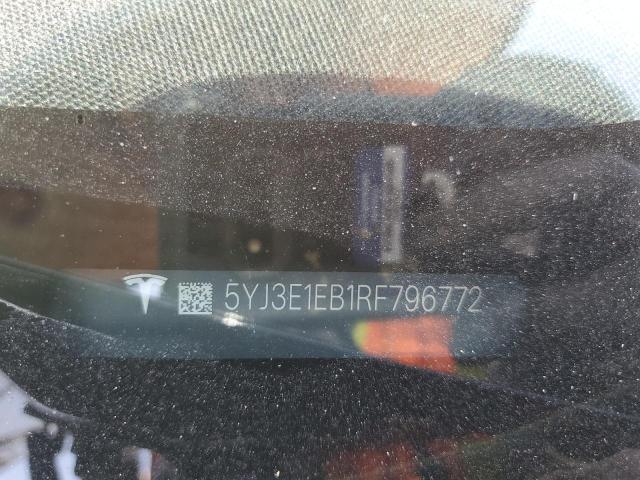 Aukcja sprzedaży 2024 Tesla Model 3, vin: 5YJ3E1EB1RF796772, numer aukcji: 68728385