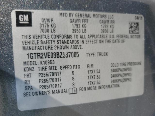 Продажа на аукционе авто 2011 Gmc Sierra, vin: 1GTR2VE08BZ337005, номер лота: 68271025