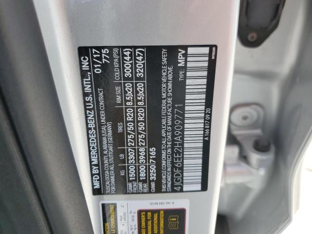 Продажа на аукционе авто 2017 Mercedes-benz Gls, vin: 4JGDF6EE2HA909771, номер лота: 66718175