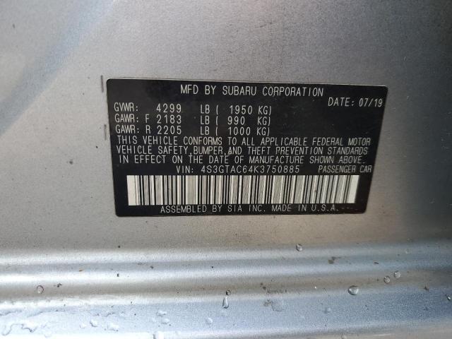 2019 Subaru Impreza მანქანა იყიდება აუქციონზე, vin: 4S3GTAC64K3750885, აუქციონის ნომერი: 70754065