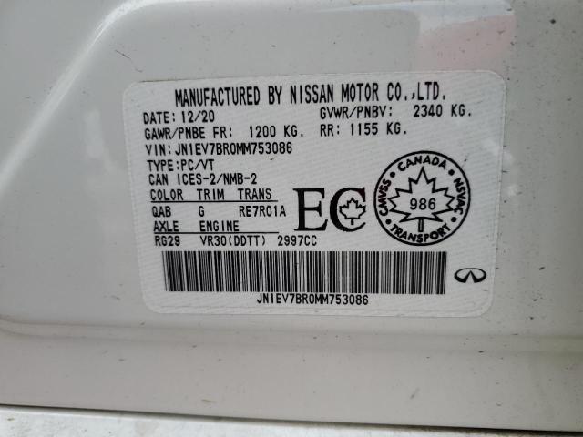 Aukcja sprzedaży 2021 Infiniti Q50, vin: JN1EV7BR0MM753086, numer aukcji: 68926855