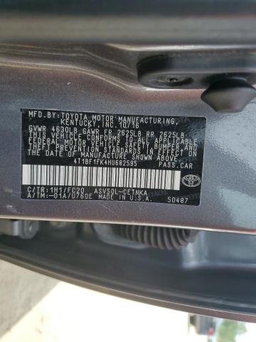 Продажа на аукционе авто 2017 Toyota Camry Le, vin: 4T1BF1FK4HU682595, номер лота: 69762565