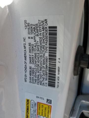 Aukcja sprzedaży 2021 Acura Tlx Tech A, vin: 19UUB5F53MA006601, numer aukcji: 69553745