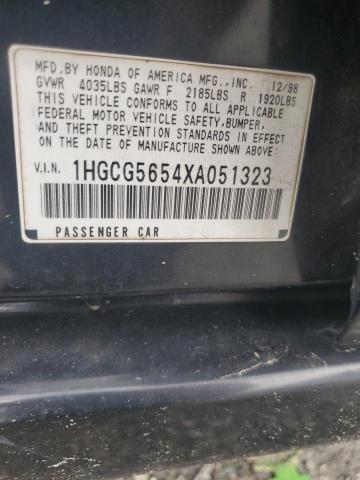 Aukcja sprzedaży 1999 Honda Accord Ex, vin: 1HGCG5654XA051323, numer aukcji: 71033145