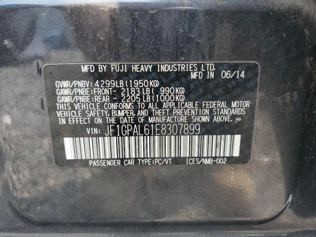 Aukcja sprzedaży 2014 Subaru Impreza Sp, vin: JF1GPAL61E8307899, numer aukcji: 67613945