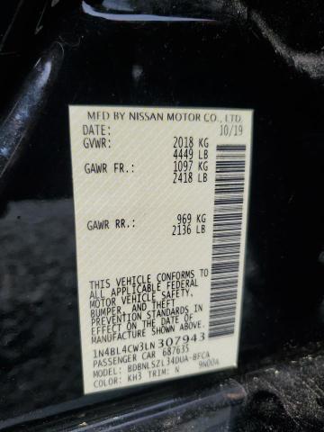 Aukcja sprzedaży 2020 Nissan Altima, vin: 1N4BL4CW3LN307943, numer aukcji: 68046815