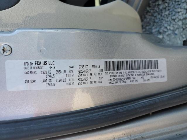 Auction sale of the 2018 Dodge Grand Caravan, vin: 2C4RDGBG2JR245534, lot number: 68960575