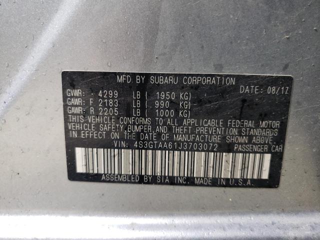 Продажа на аукционе авто 2018 Subaru Impreza, vin: 4S3GTAA61J3703072, номер лота: 69091535
