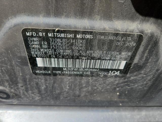 Продаж на аукціоні авто 2020 Mitsubishi Mirage, vin: ML32F4FJ8LHF05942, номер лоту: 70526035
