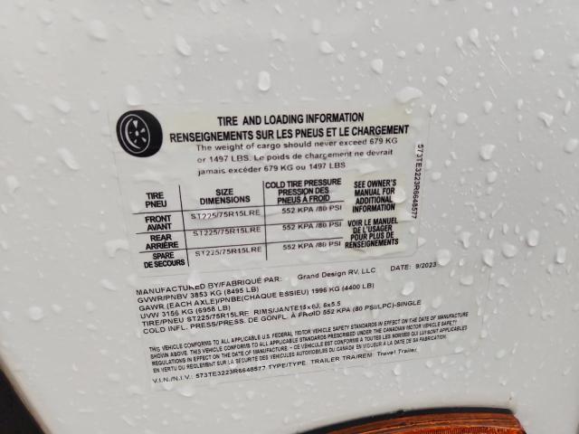 Продажа на аукционе авто 2024 Grand Desi Transcend, vin: 573TE3223R6648577, номер лота: 65319225