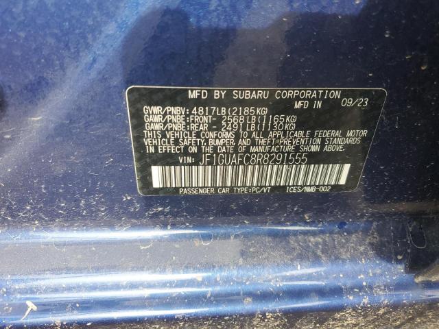 Продажа на аукционе авто 2024 Subaru Impreza Sp, vin: JF1GUAFC8R8291555, номер лота: 68735615