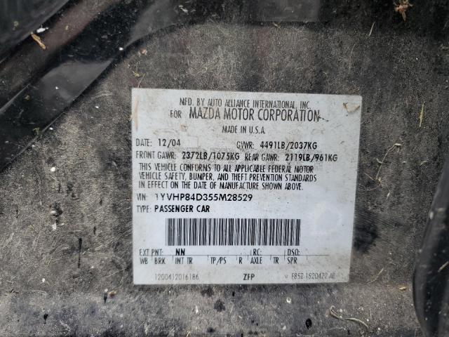 70140425 :رقم المزاد ، 1YVHP84D355M28529 vin ، 2005 Mazda 6 S مزاد بيع