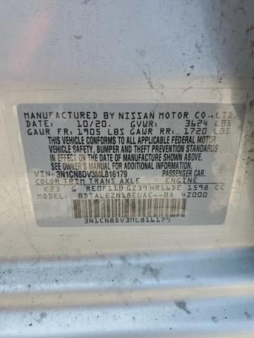 Auction sale of the 2021 Nissan Versa S, vin: 3N1CN8DV3ML816179, lot number: 69080165