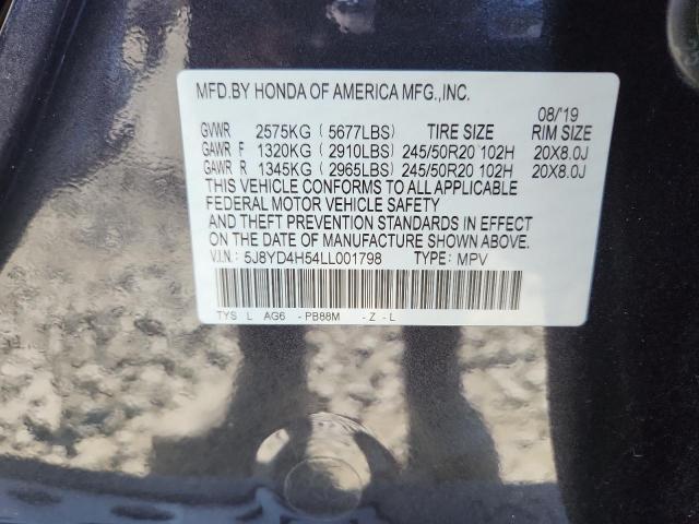 2020 Acura Mdx Techno მანქანა იყიდება აუქციონზე, vin: 5J8YD4H54LL001798, აუქციონის ნომერი: 67377795