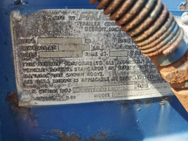 70375305 :رقم المزاد ، 1H2V05321LE023981 vin ، 1990 Great Dane Trailer مزاد بيع