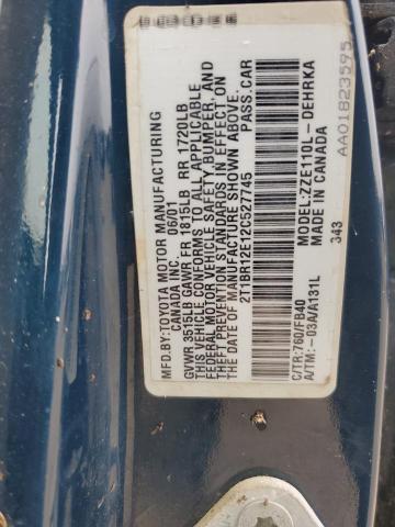 67635355 :رقم المزاد ، 2T1BR12E12C527745 vin ، 2002 Toyota Corolla مزاد بيع