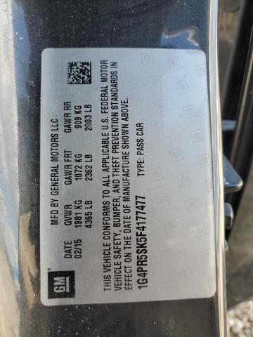 70847445 :رقم المزاد ، 1G4PR5SK5F4177477 vin ، 2015 Buick Verano مزاد بيع