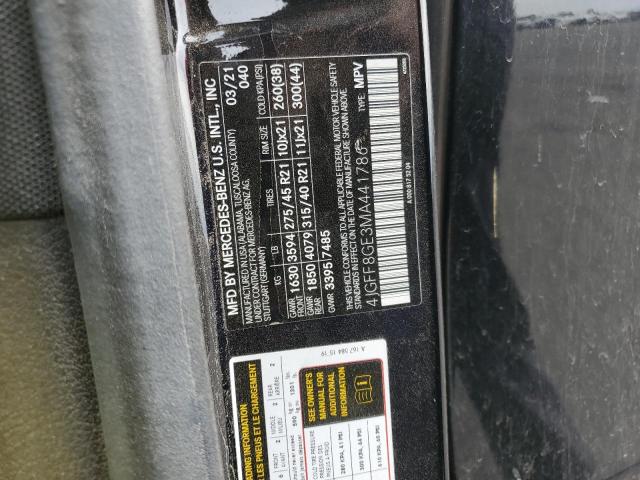 Aukcja sprzedaży 2021 Mercedes-benz Gls 580 4matic, vin: 4JGFF8GE3MA441786, numer aukcji: 70712825