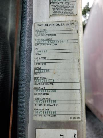 Продажа на аукционе авто 2015 Peterbilt Tractor 320, vin: 3BPZL70X8FF100118, номер лота: 69119455
