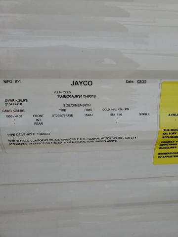 Aukcja sprzedaży 2025 Jayco Jayflight, vin: 1UJBC0AJ6S1YH0318, numer aukcji: 67919015