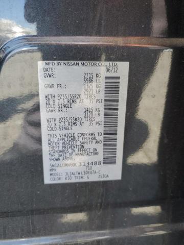 70587235 :رقم المزاد ، 5N1AL0MN6DC313488 vin ، 2013 Infiniti Jx35 مزاد بيع