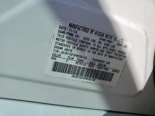 69008705 :رقم المزاد ، JN1BV7AP0FM334192 vin ، 2015 Infiniti Q50 Base مزاد بيع