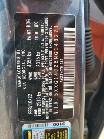 Продаж на аукціоні авто 2022 Kia K5 Lxs, vin: 5XXG14J28NG143271, номер лоту: 68691425