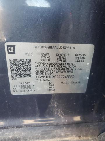 68213945 :رقم المزاد ، 1GYKNDRS2JZ248859 vin ، 2018 Cadillac Xt5 Luxury مزاد بيع