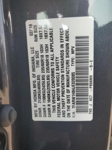 Продажа на аукционе авто 2018 Honda Cr-v Exl, vin: 7FARW1H84JE020085, номер лота: 66392065
