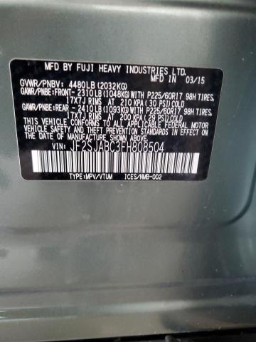Aukcja sprzedaży 2015 Subaru Forester 2, vin: JF2SJABC3FH808504, numer aukcji: 69452495